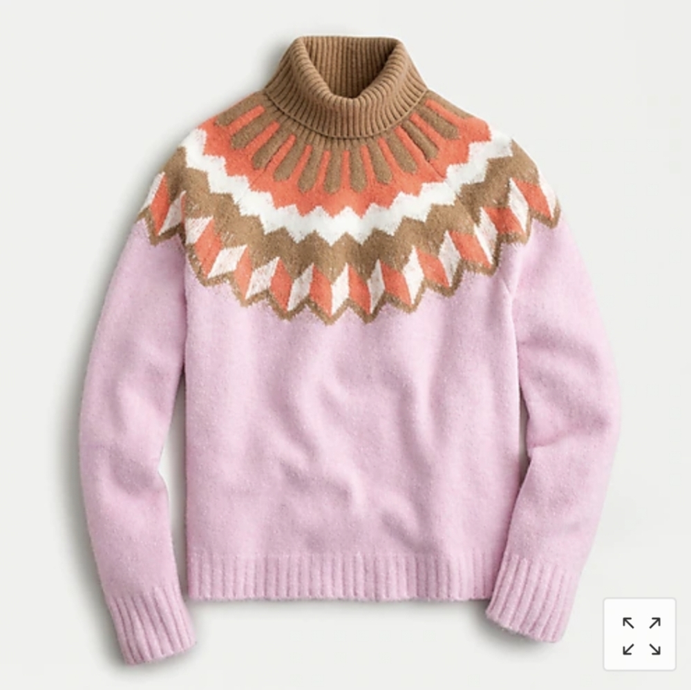 J. Crew Fair Isle Turtleneck Sweater (NWT!)